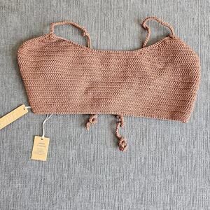 NWT Skims Women's Brown Swim Micro Scoop Bikini Top Size 3X